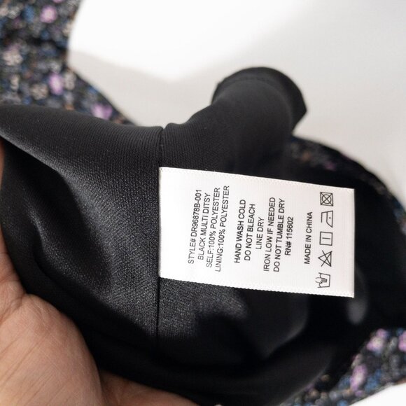 Coquette Floral Smocked Long-Sleeve Mini Dress By All In Favor SZ L - Picture 4 of 10